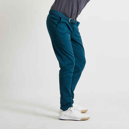 Men's Golf Chino Trousers - MW500 Petrol Blue