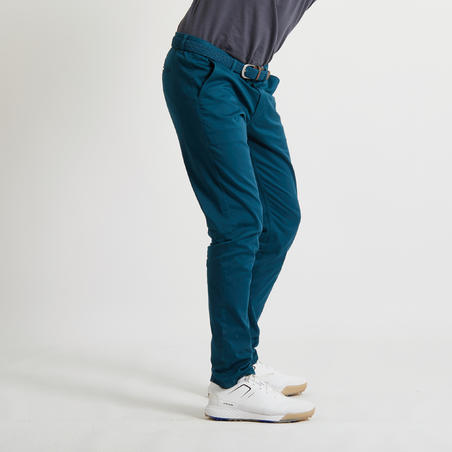 Pantalon chino golf Homme - MW500 pétrole