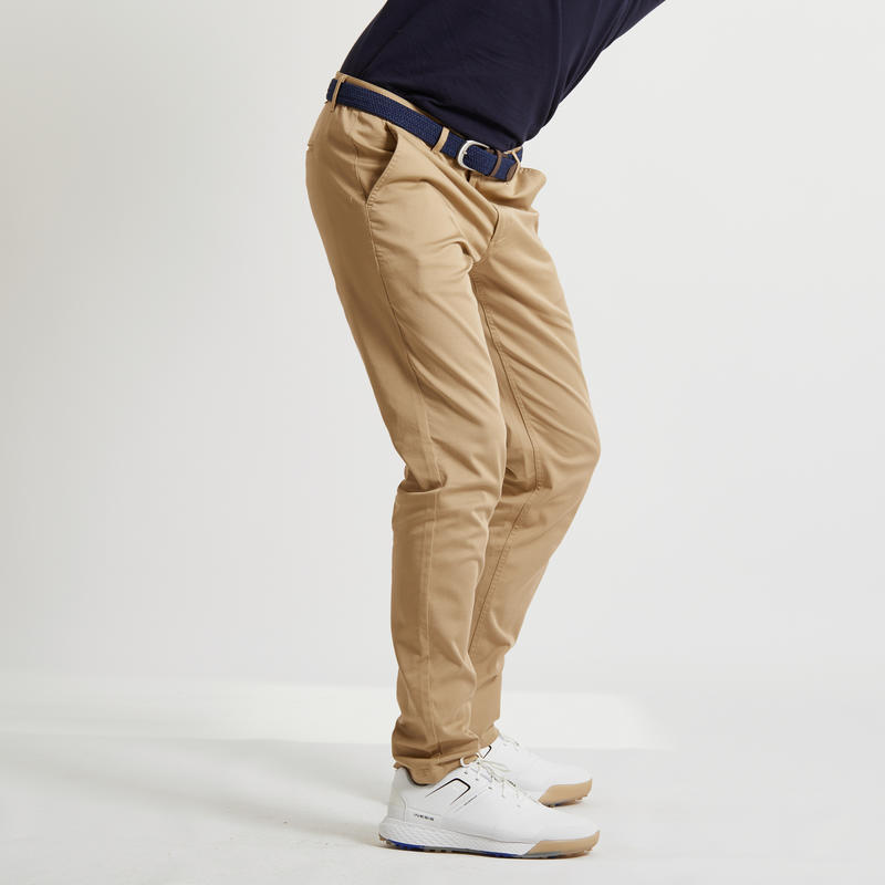 Men's Golf Trousers Beige Decathlon