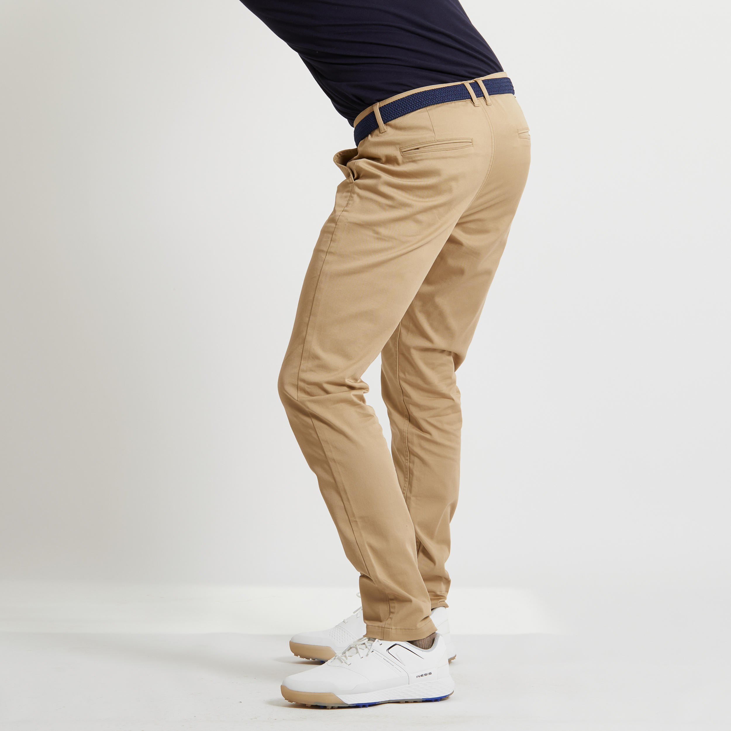 Men Golf Trousers MW500 Khaki