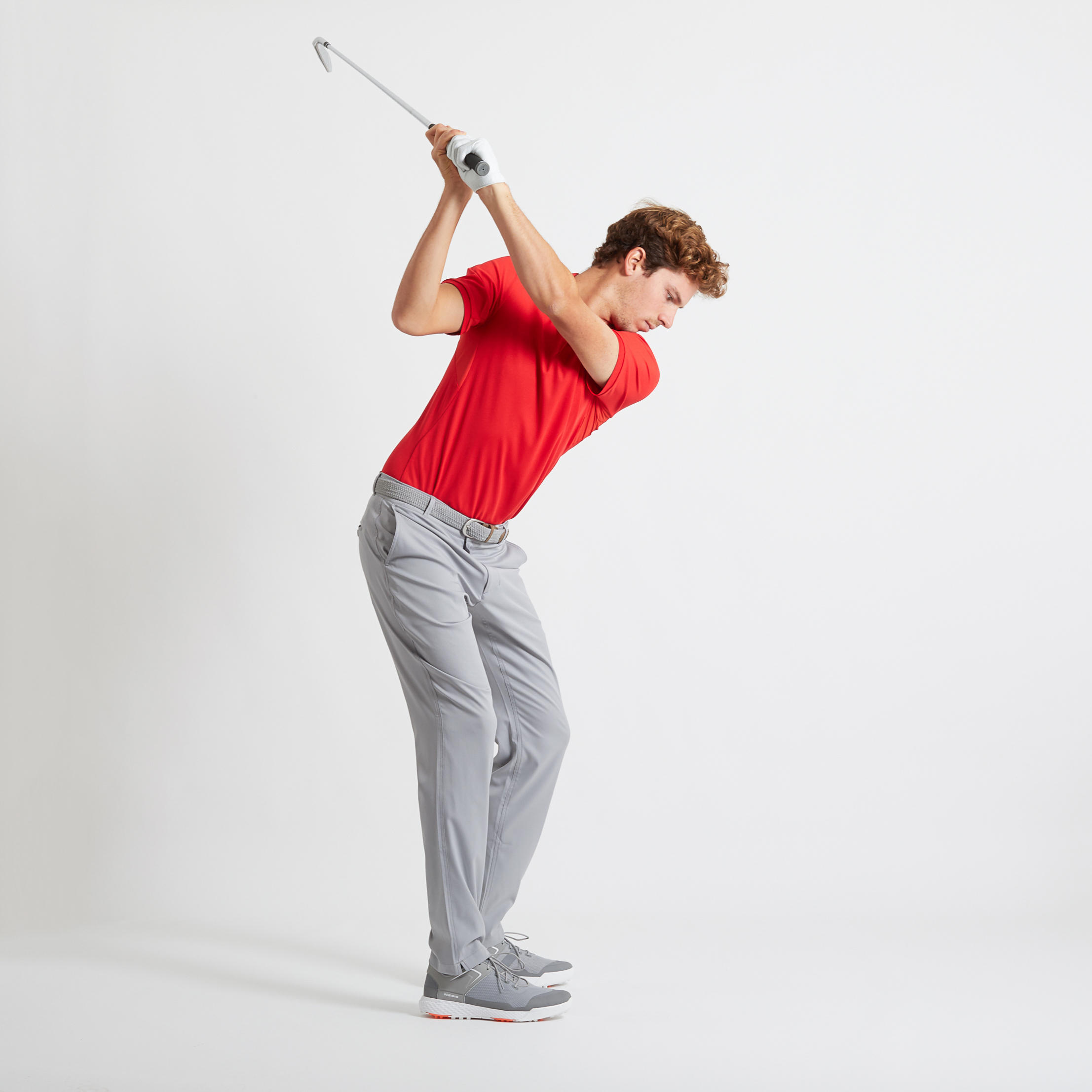 MEN'S GOLF TROUSERS - WW500 GREY 4/6