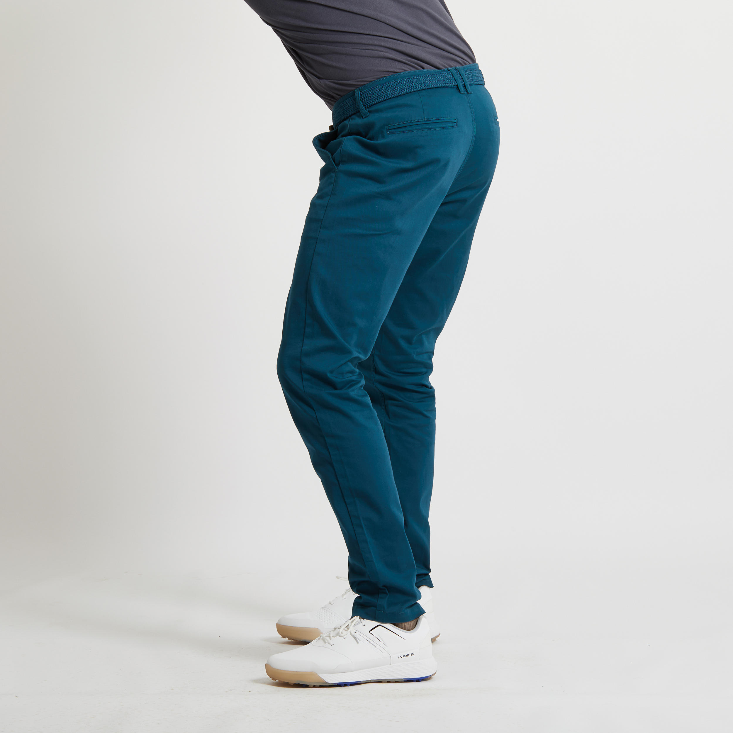 Men's Golf Chino Trousers - MW500 Petrol Blue 4/5