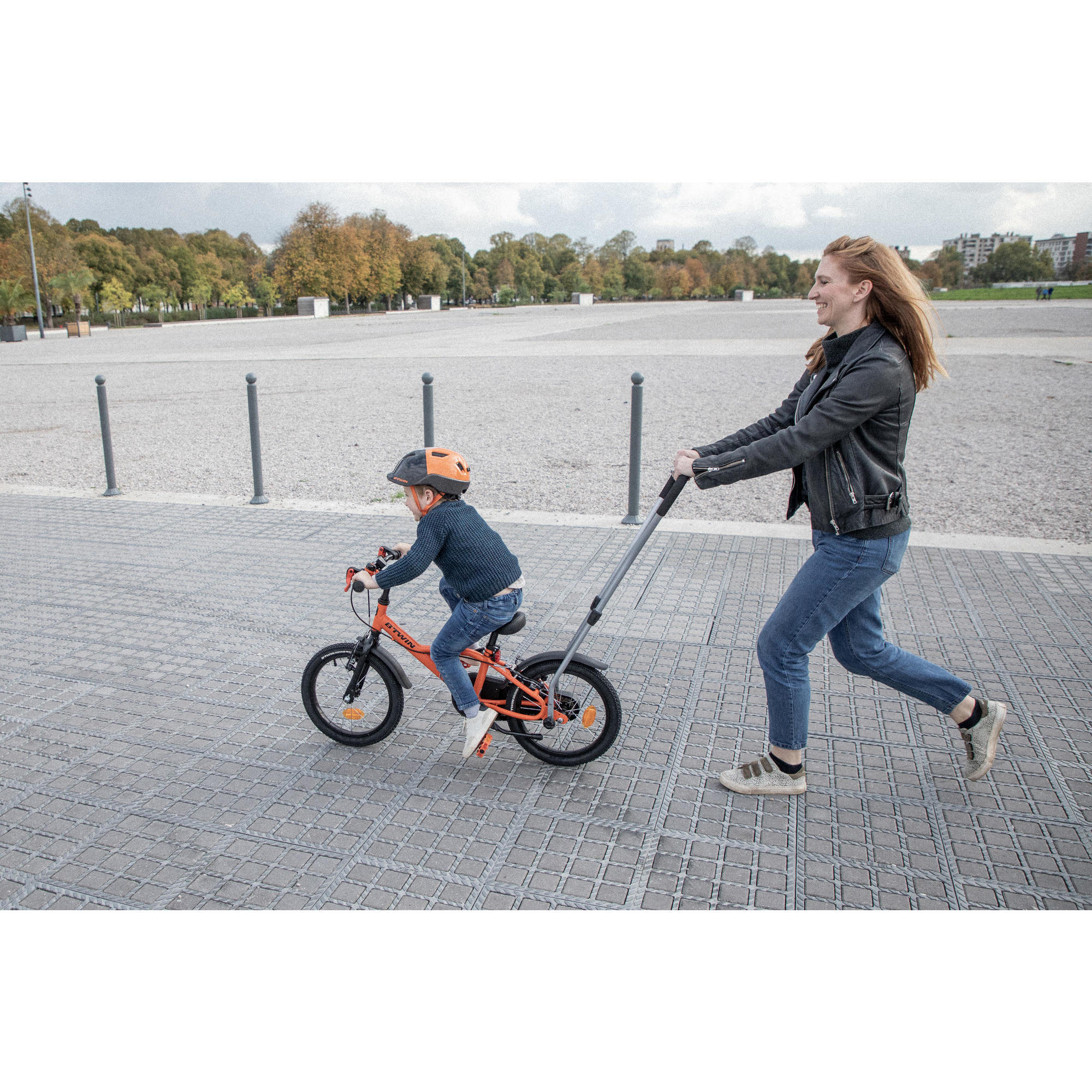 BARRA DE APRENDIZAJE del equilibrio bicicleta infantil 14 y 16