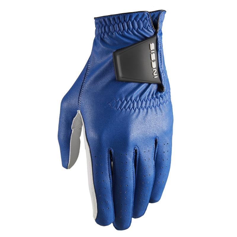 Men's golf right-handed soft glove indigo blue
