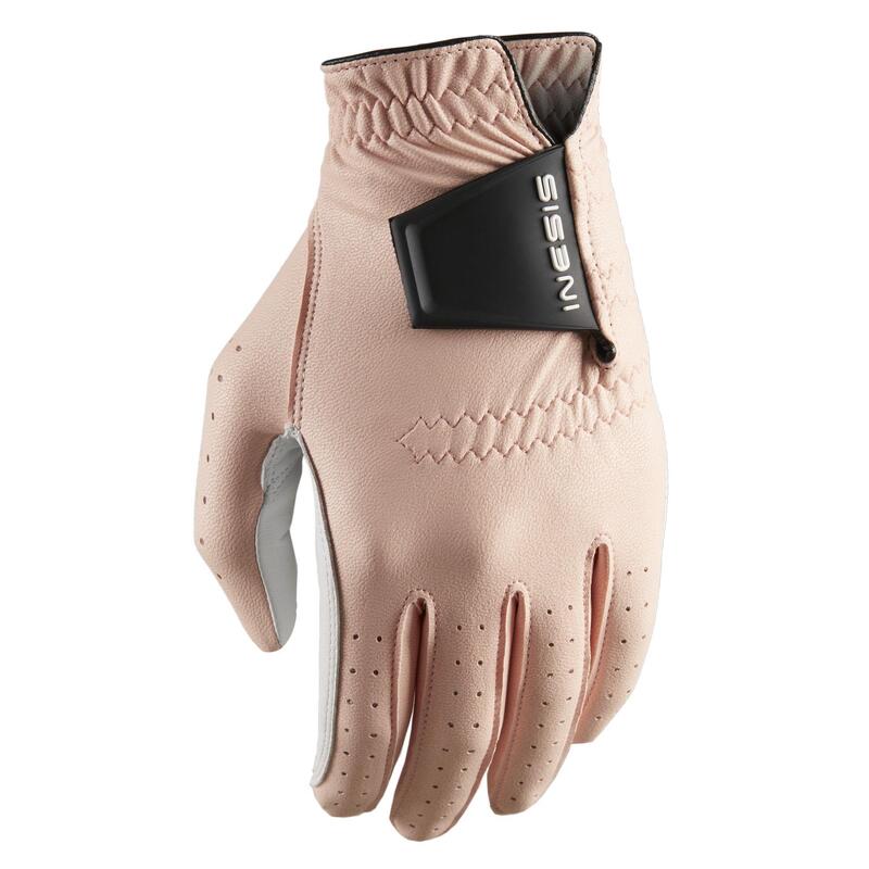Women's right-handed soft golf glove pink