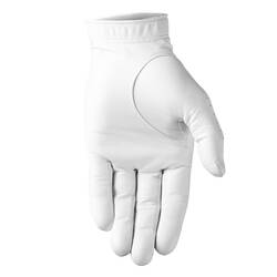 MEN'S GOLF GLOVE CABRETTA RIGHT HANDED - 900 WHITE