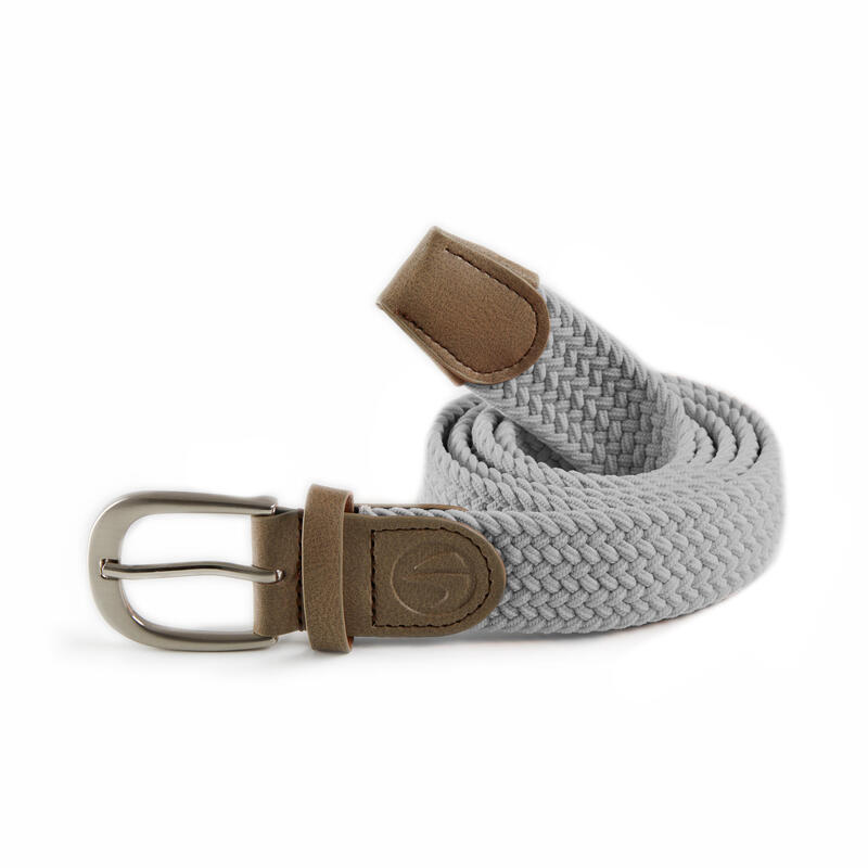 Grey adult size 2 stretchy golf belt