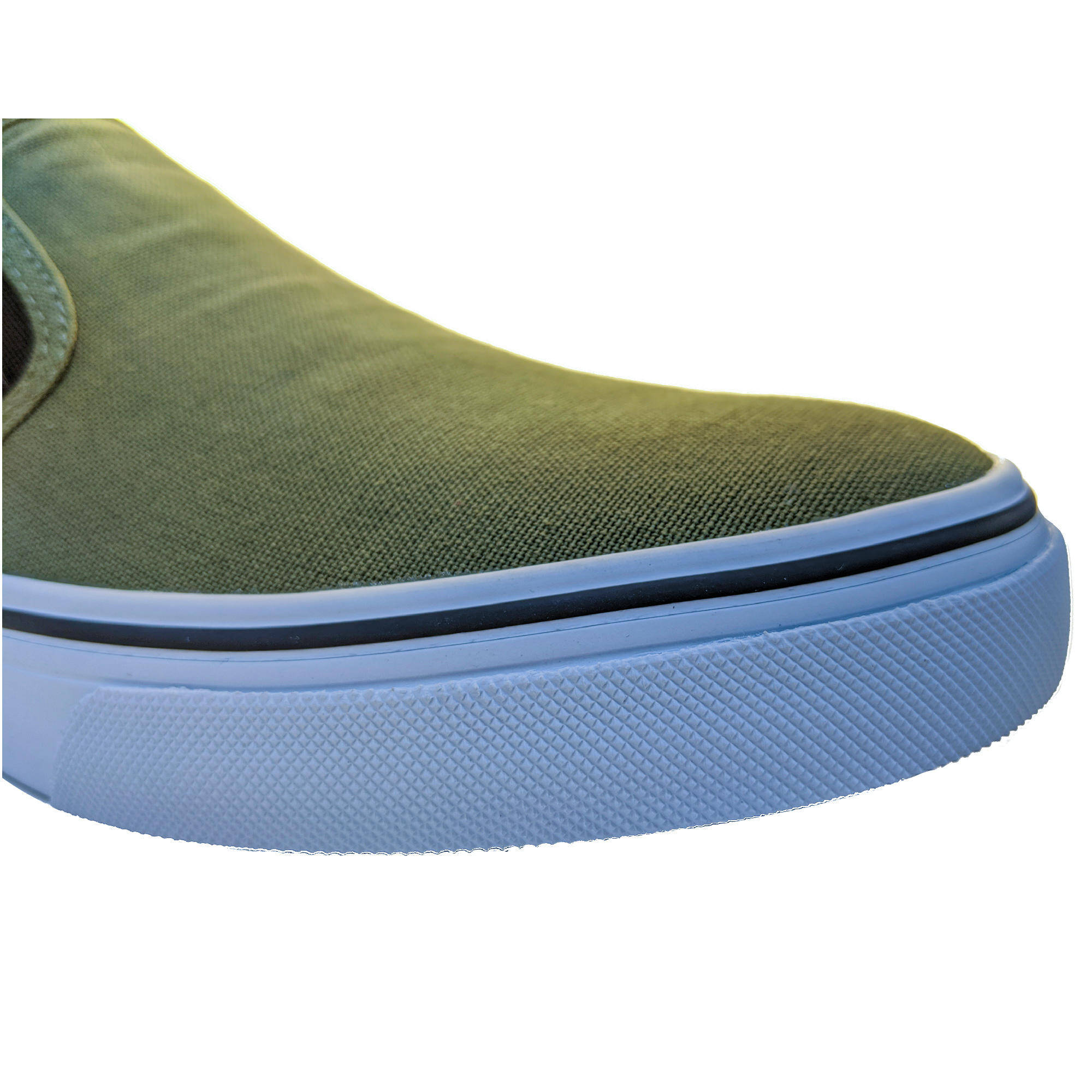 Slipon Skateboarding Canvas shoe- Khaki -  2