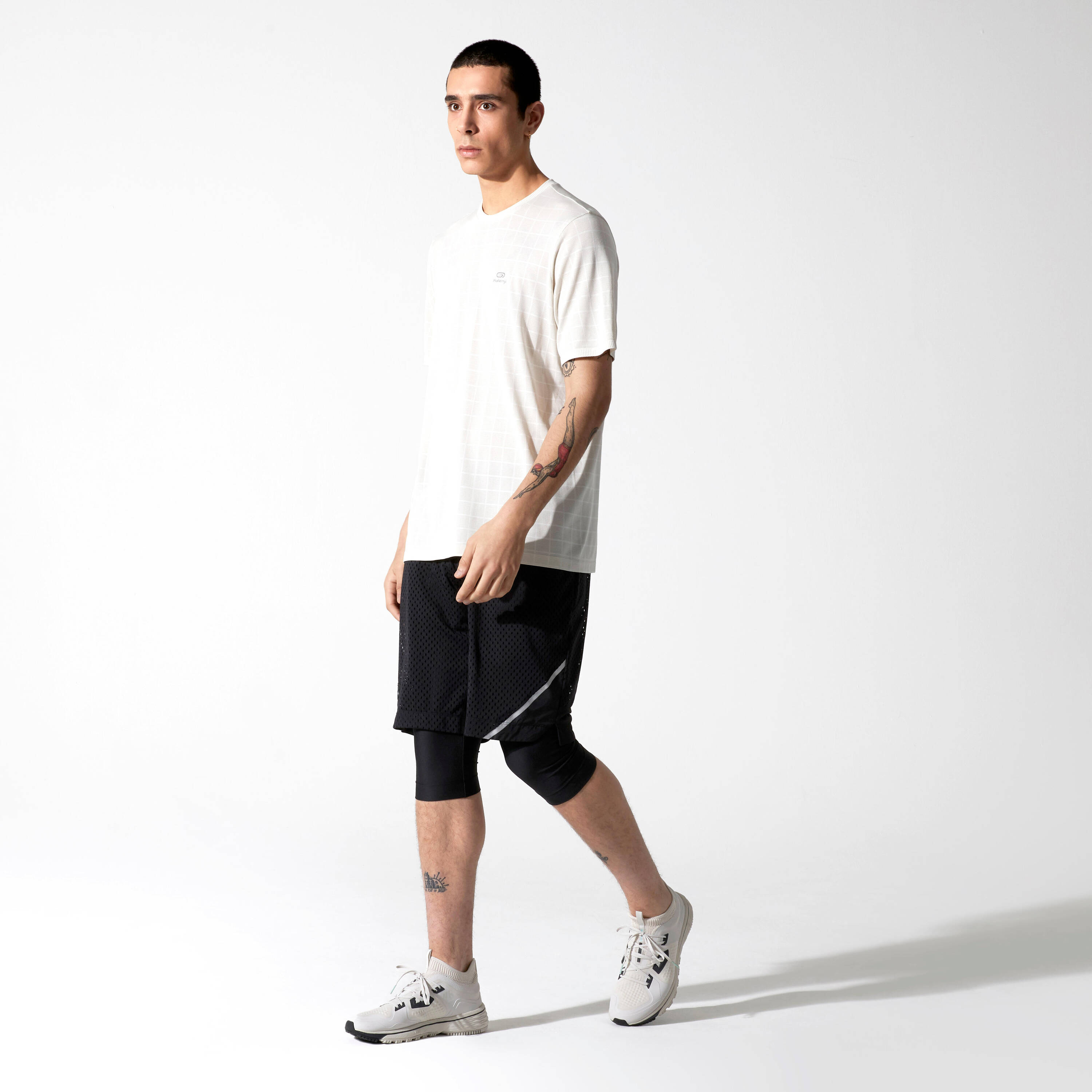 KALENJI DRY+ 2-IN-1 MEN'S BREATHABLE LONG RUNNING SHORTS -  2