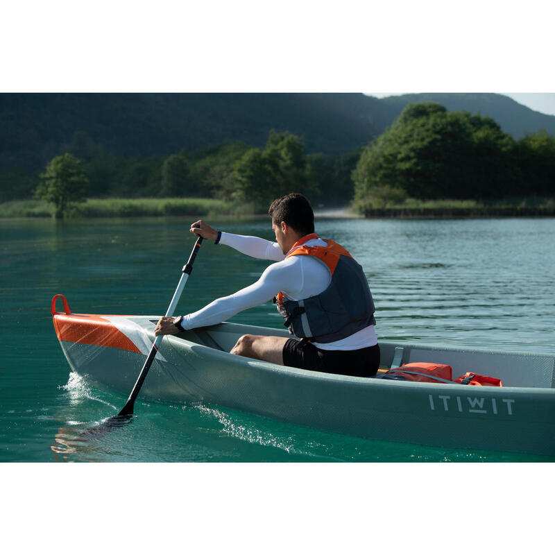 Pádlo na kanoe X500 karbonové nastavitelné 140–160 cm