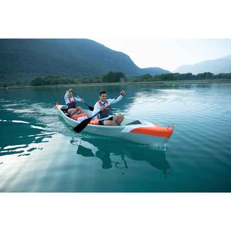 X500 high pressure Dropstitch inflatable canoe 4 seats (2 adults + 2 kids)