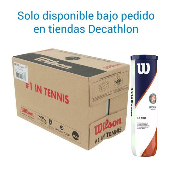 CÁJÓN DE 18 TUBOS DE 4 PELOTAS DE TENIS ROLAND GARROS CLAY x4 AMARILLO