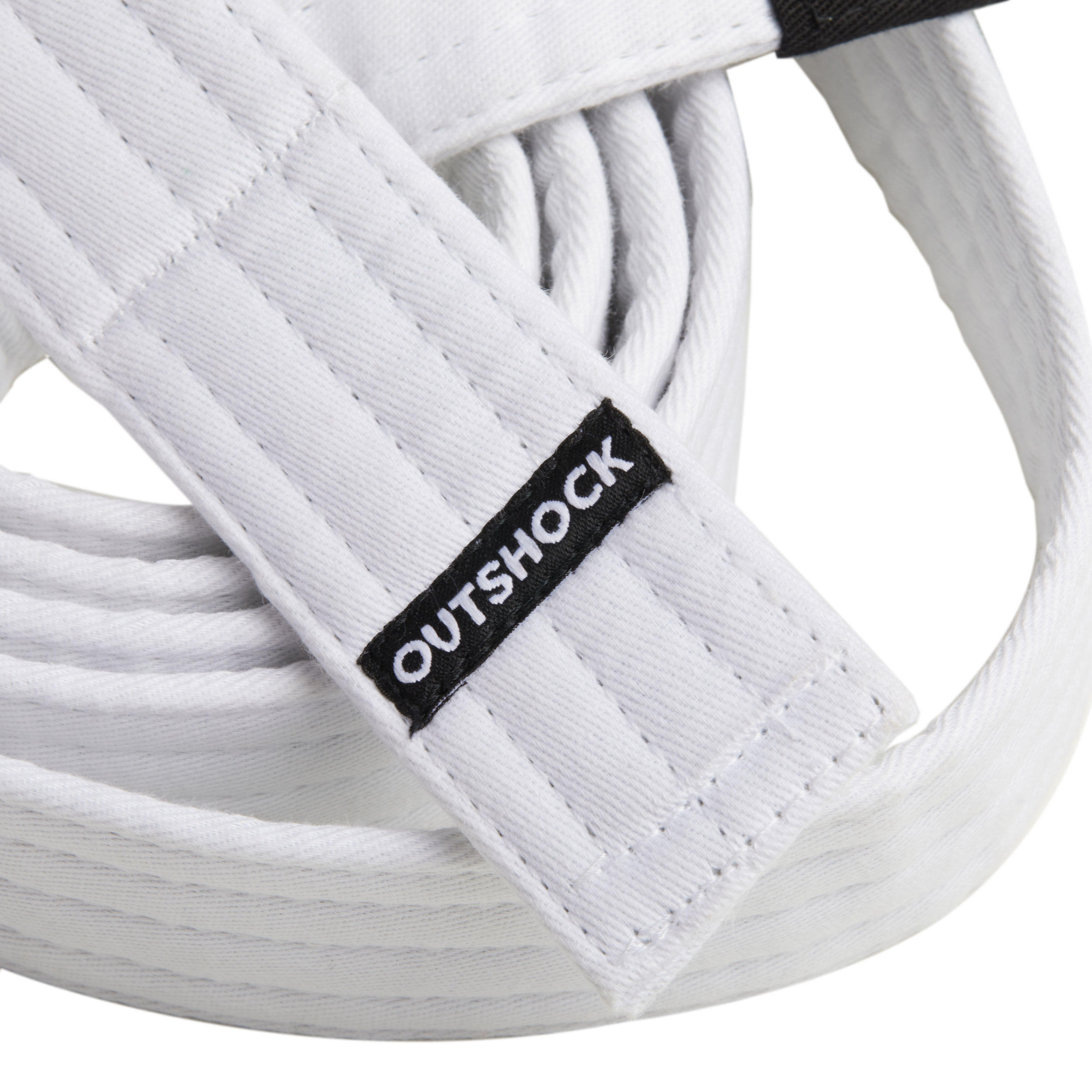 Kids' Brazilian Jiu-Jitsu Belt 500 - White 2/4