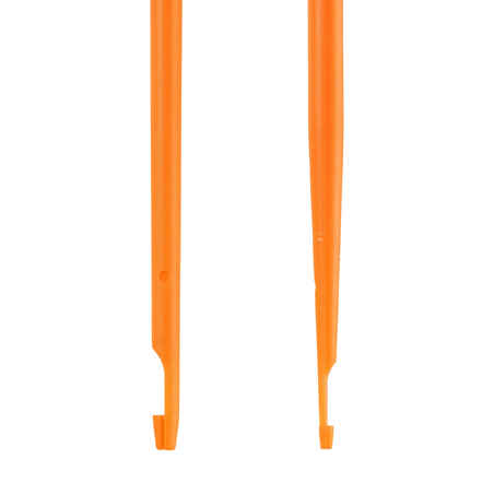 2 plastikiniai kabliukų atkabinimo įrankiai PF-DISG, oranžiniai