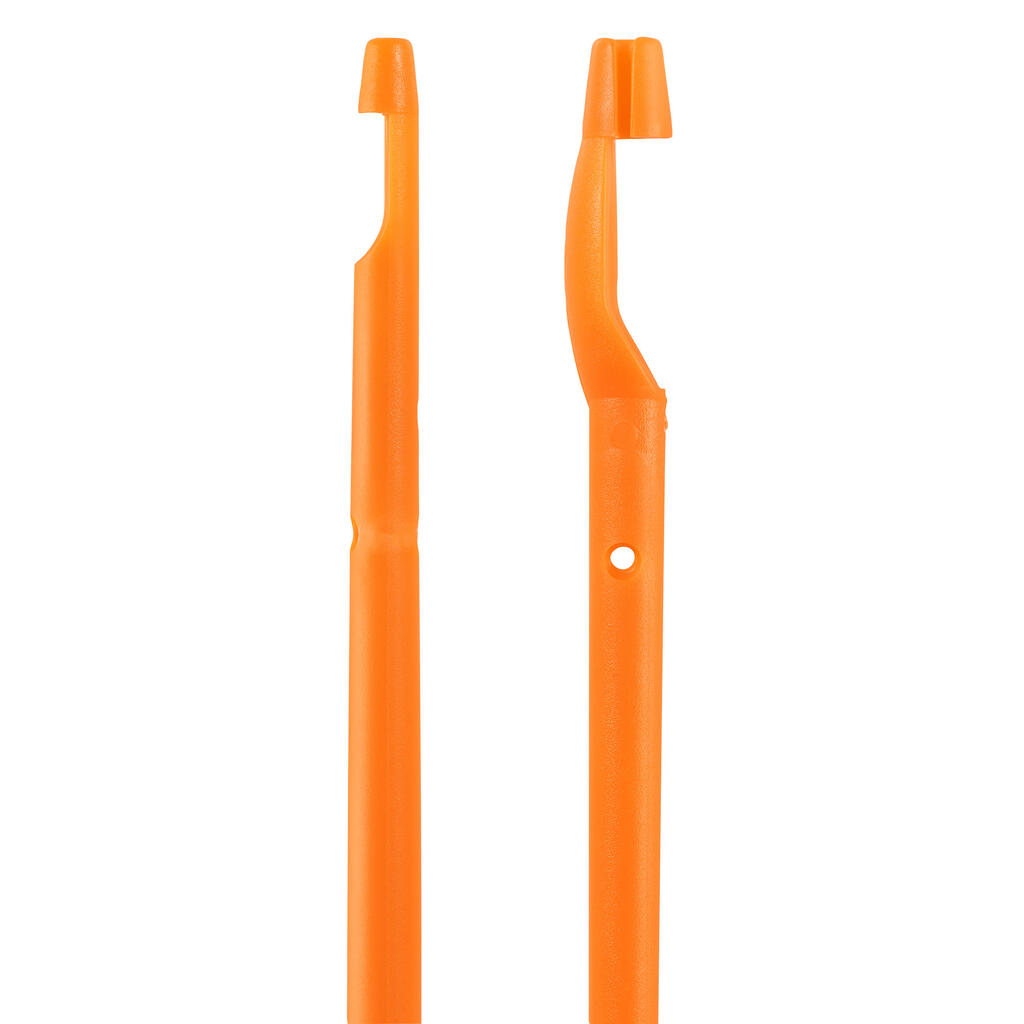 2 plastmasas āķu izņēmēju komplekts “PF-DISG”, oranžs