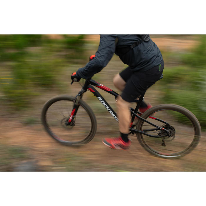 Velo Vtt St 530 S Noir Rouge 27 5 Rockrider Decathlon