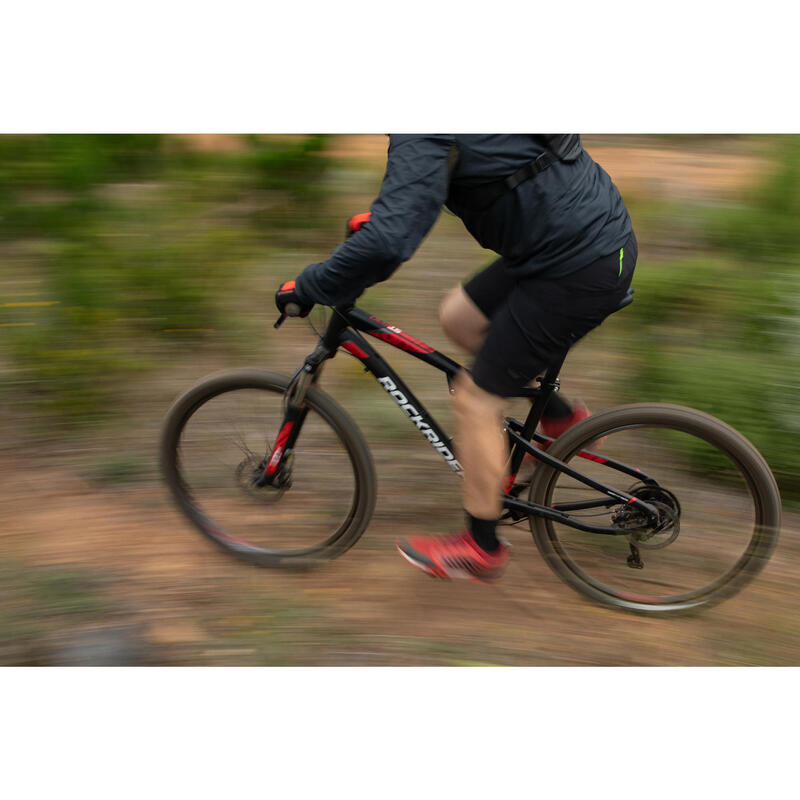 Mountainbike ST 530 S 27.5" 1x9 speed rockrider/microshift zwart/rood