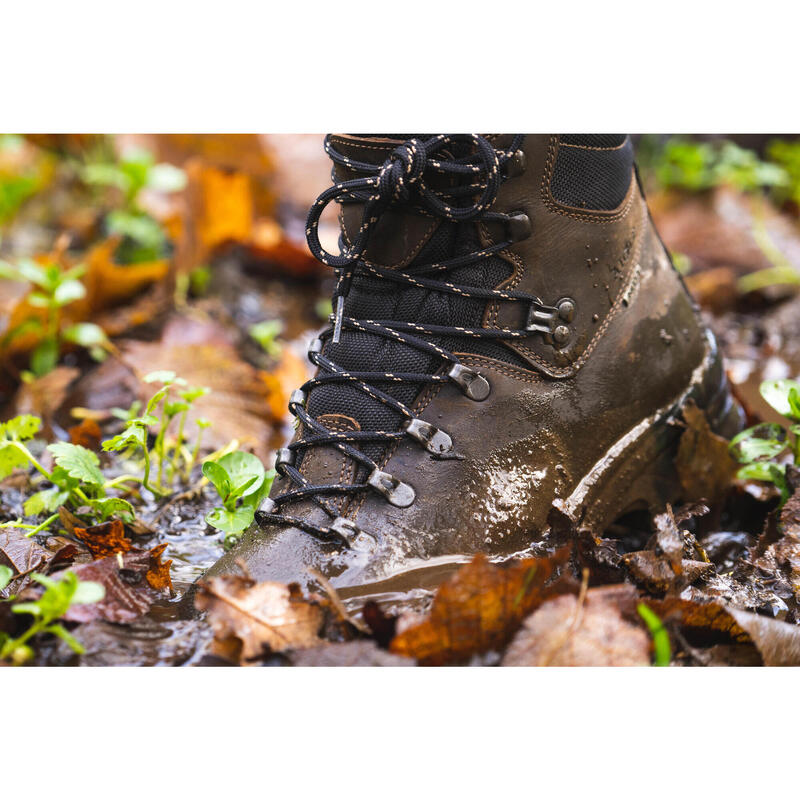 Jagdstiefel Aigle Fleshside wasserdicht strapazierfähig braun 