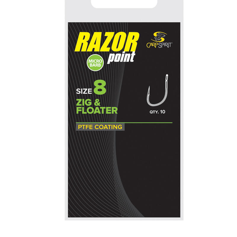 Haak voor karpervissen Hook Zig Floater Micro Barb 8