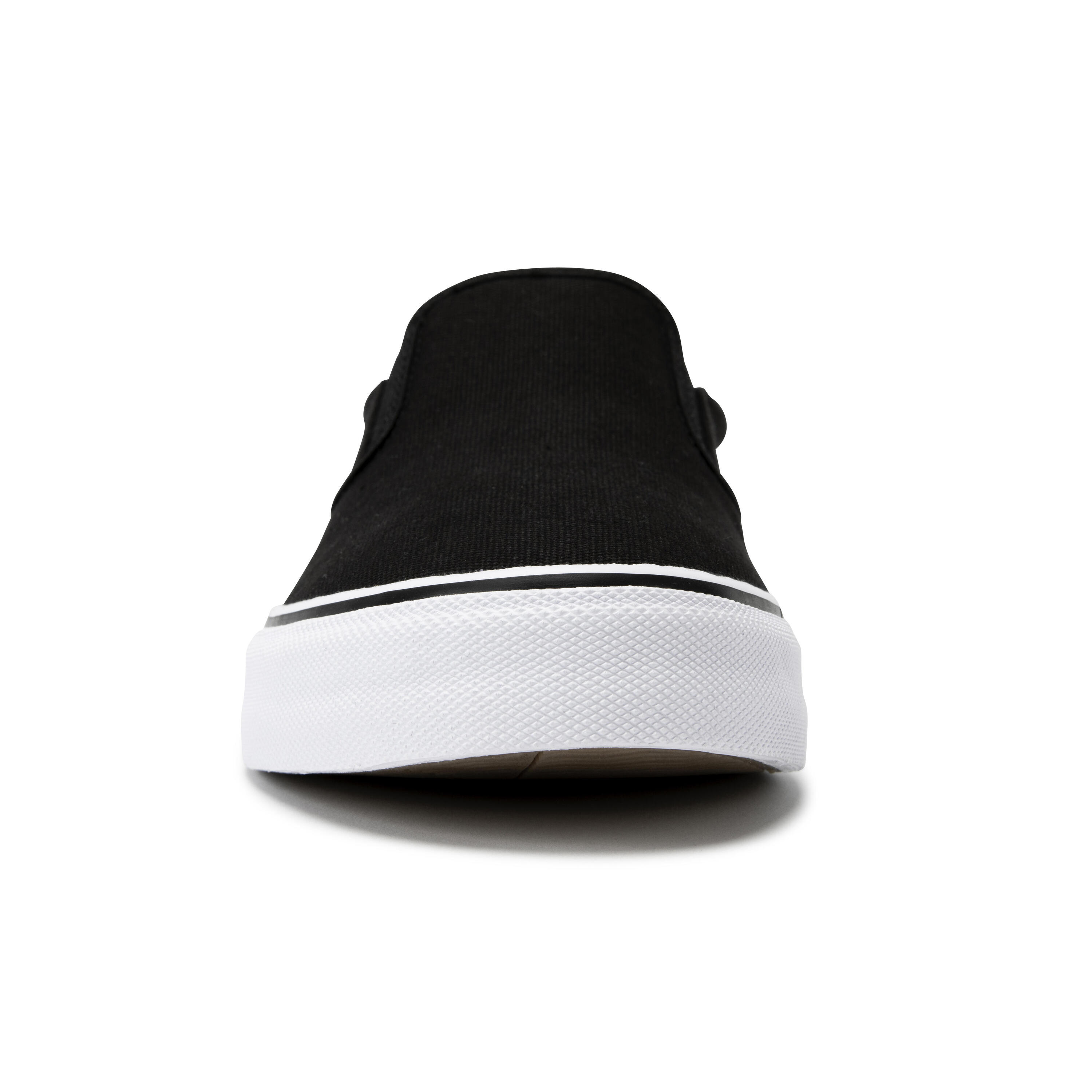 Slip-On Skateboarding Shoes Vulca 100 - Black/White 4/15