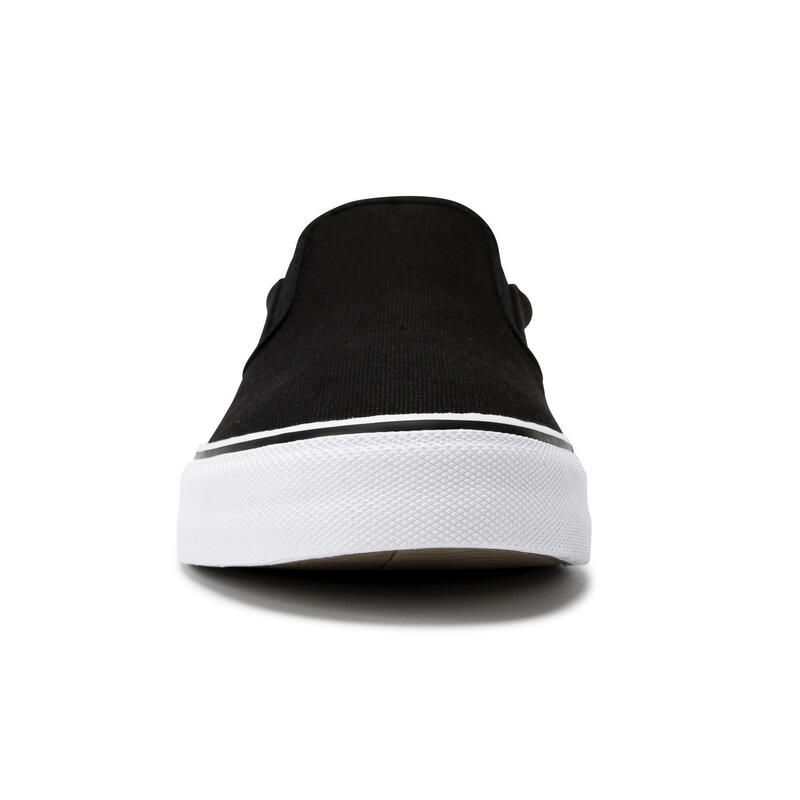 ZAPATILLAS DE SKATE VULCA 100 SLIP-ON NEGRO BLANCO 