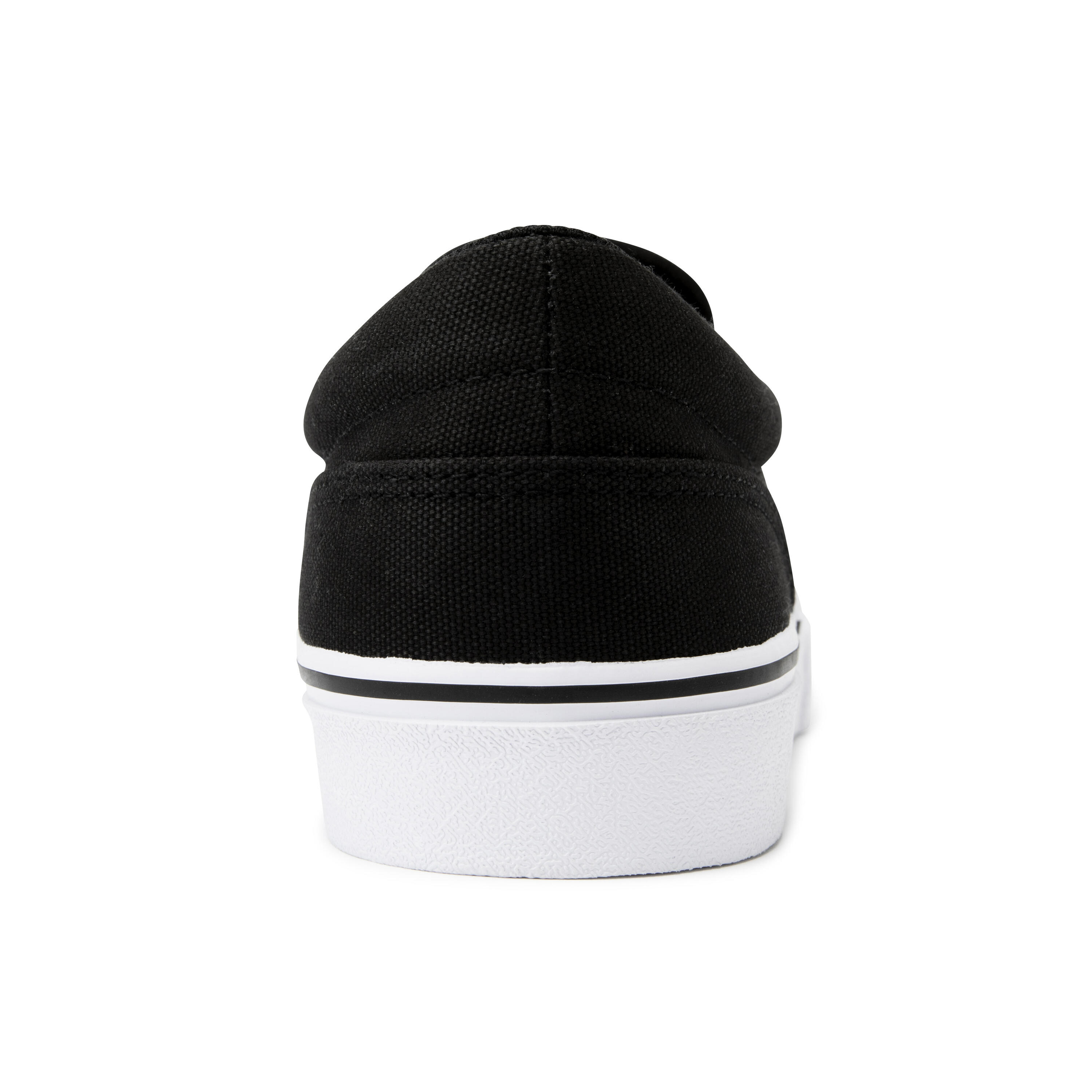 Slip-On Skateboarding Shoes Vulca 100 - Black/White 5/15