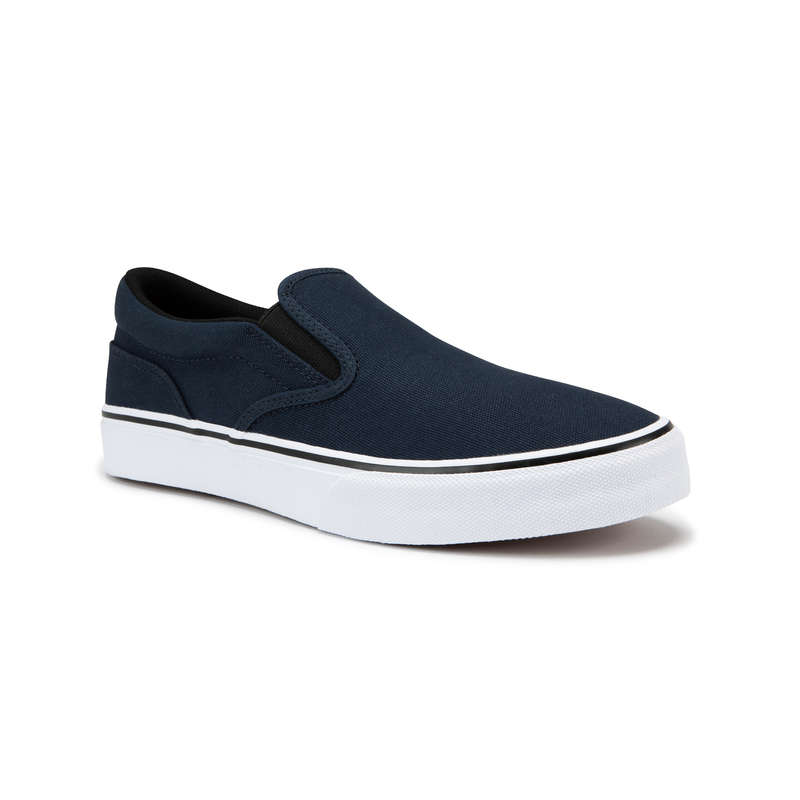 OXELO Slip-On Skateboarding Shoes Vulca 100 - Blue/White...