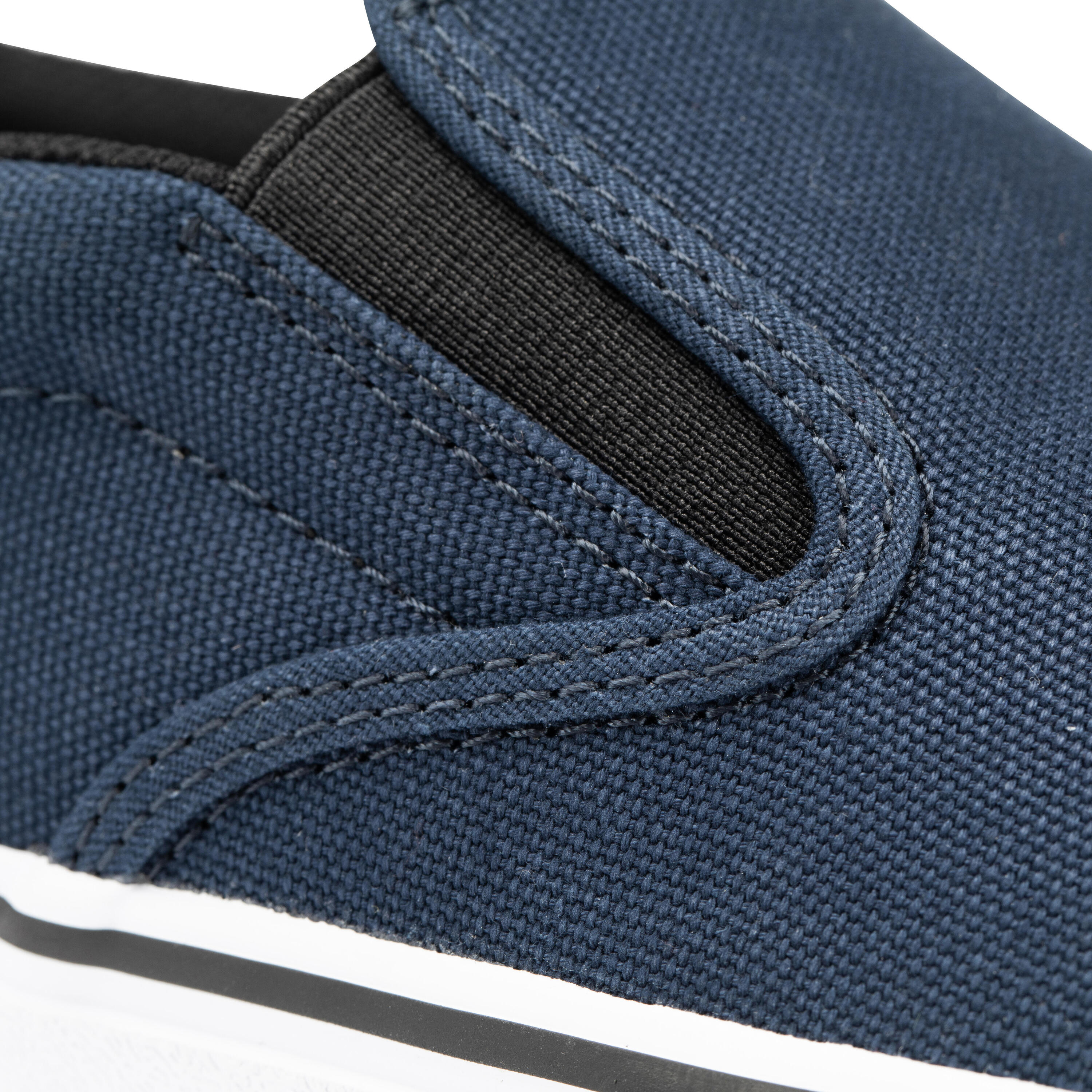 Slip-On Skateboarding Shoes Vulca 100 - Blue/White 9/15