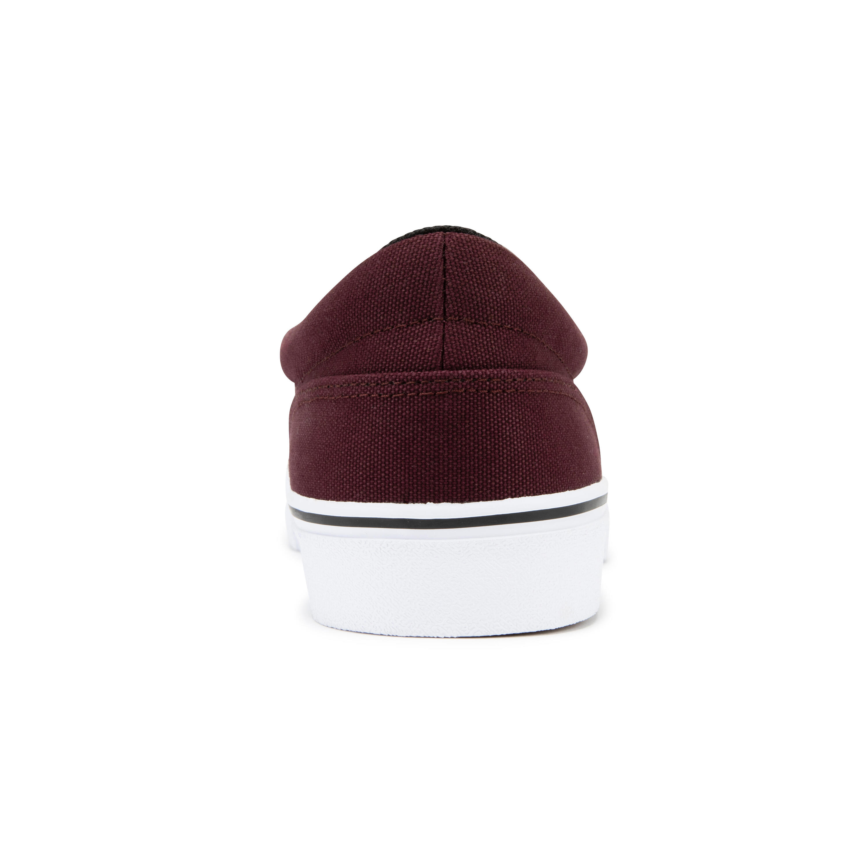 Slip-On Skateboarding Shoes Vulca 100 - Burgundy/White 5/15