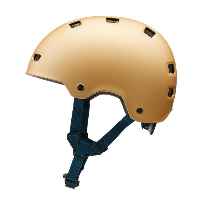 Helm voor inlineskaten skateboarden steppen MF540 Urban Gold