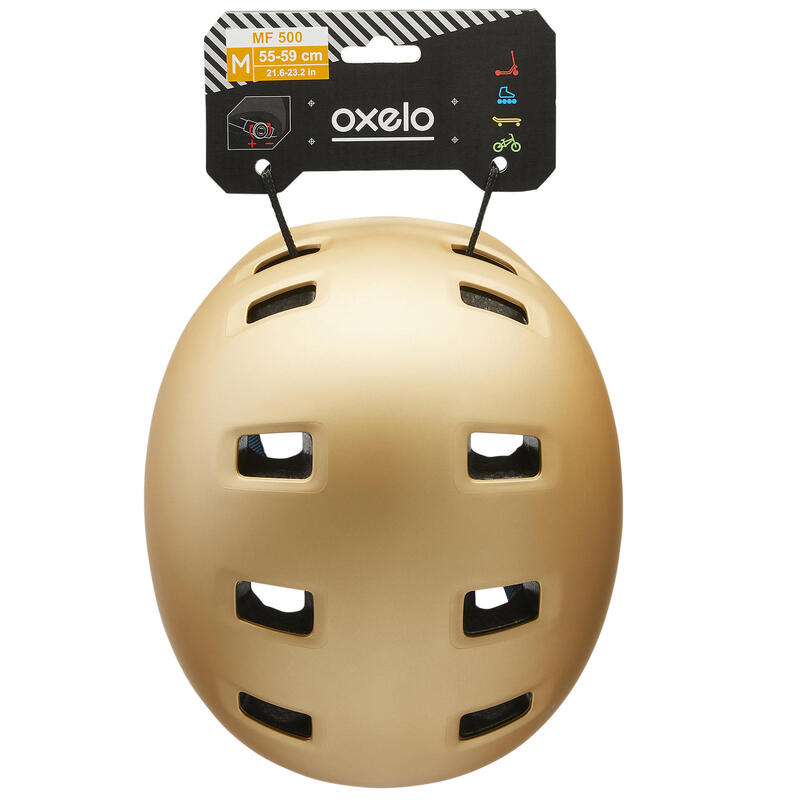 Casco roller skateboard monopattino MF540 URBAN GOLD