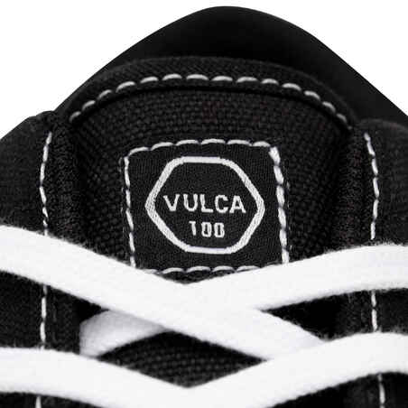 Sepatu Skateboard Longboard Vulca 100 Dewasa Bagian Atas Rendah - Hitam/Putih