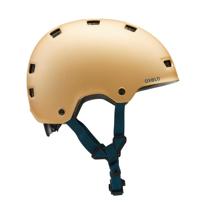 Helm voor inlineskaten skateboarden steppen MF540 Urban Gold