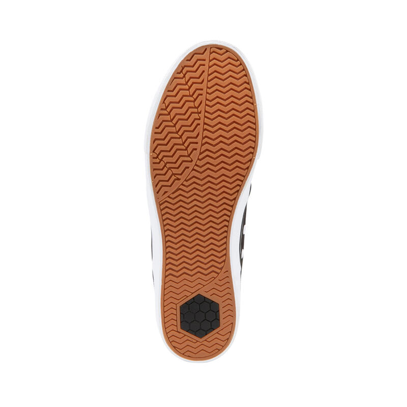 Lage skate-/longboardschoenen voor volwassenen Vulca 100 zwart/wit