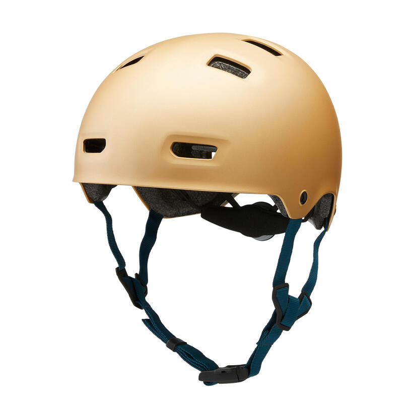 Helm voor inlineskaten skateboarden steppen MF540 Urban Gold