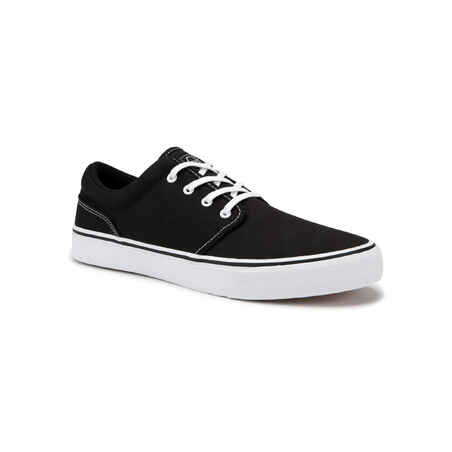 Zapatillas de caña baja skateboard-longboard adulto VULCA 100 negro blanco  - Decathlon