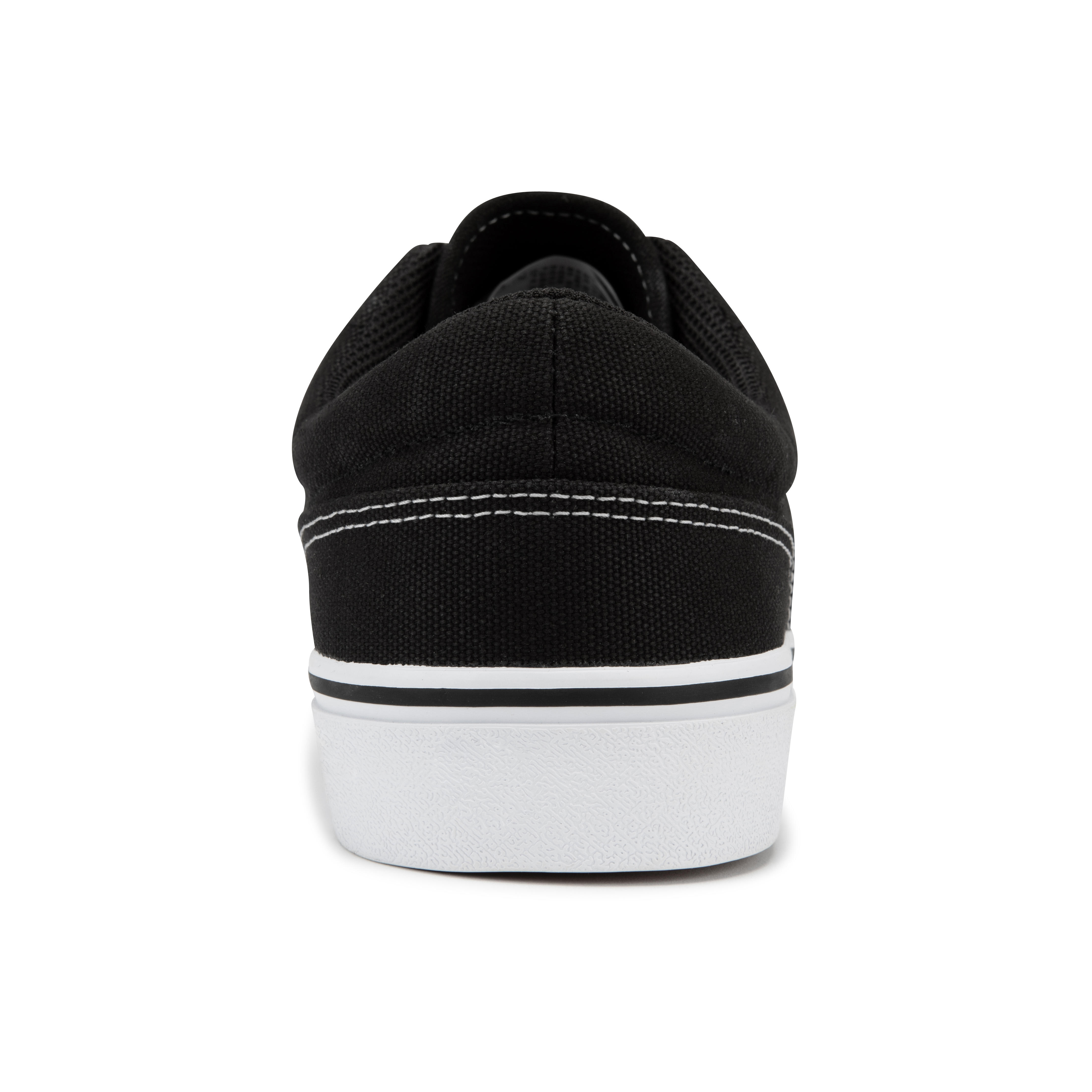 Adult Low Top Skateboarding Longboarding Shoes Vulca 100 Black White