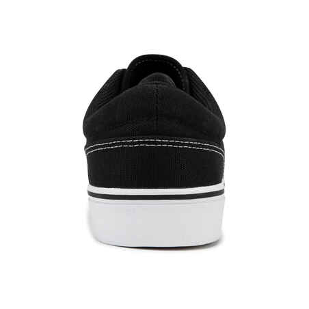 Adult Low-Top Skateboarding Longboarding Shoes Vulca 100 - Black/White