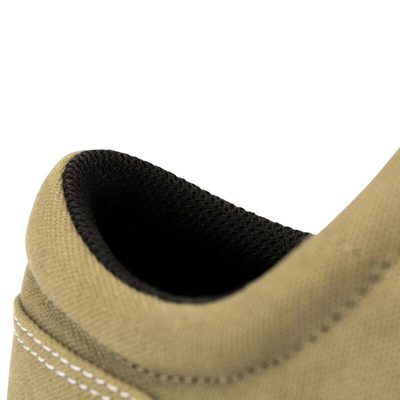 Skaterschuhe Vulca 100 Sneaker Erwachsene khaki/weiss