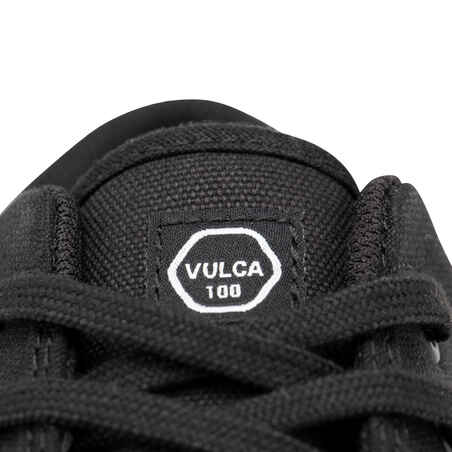 Skaterschuhe Vulca 100 Triple Sneaker Erwachsene schwarz