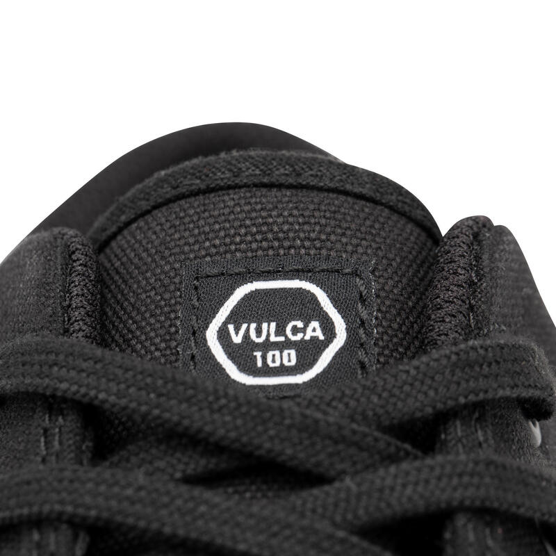 Rövid szárú gördeszkás, longboardos cipő Vulca 100, fekete 