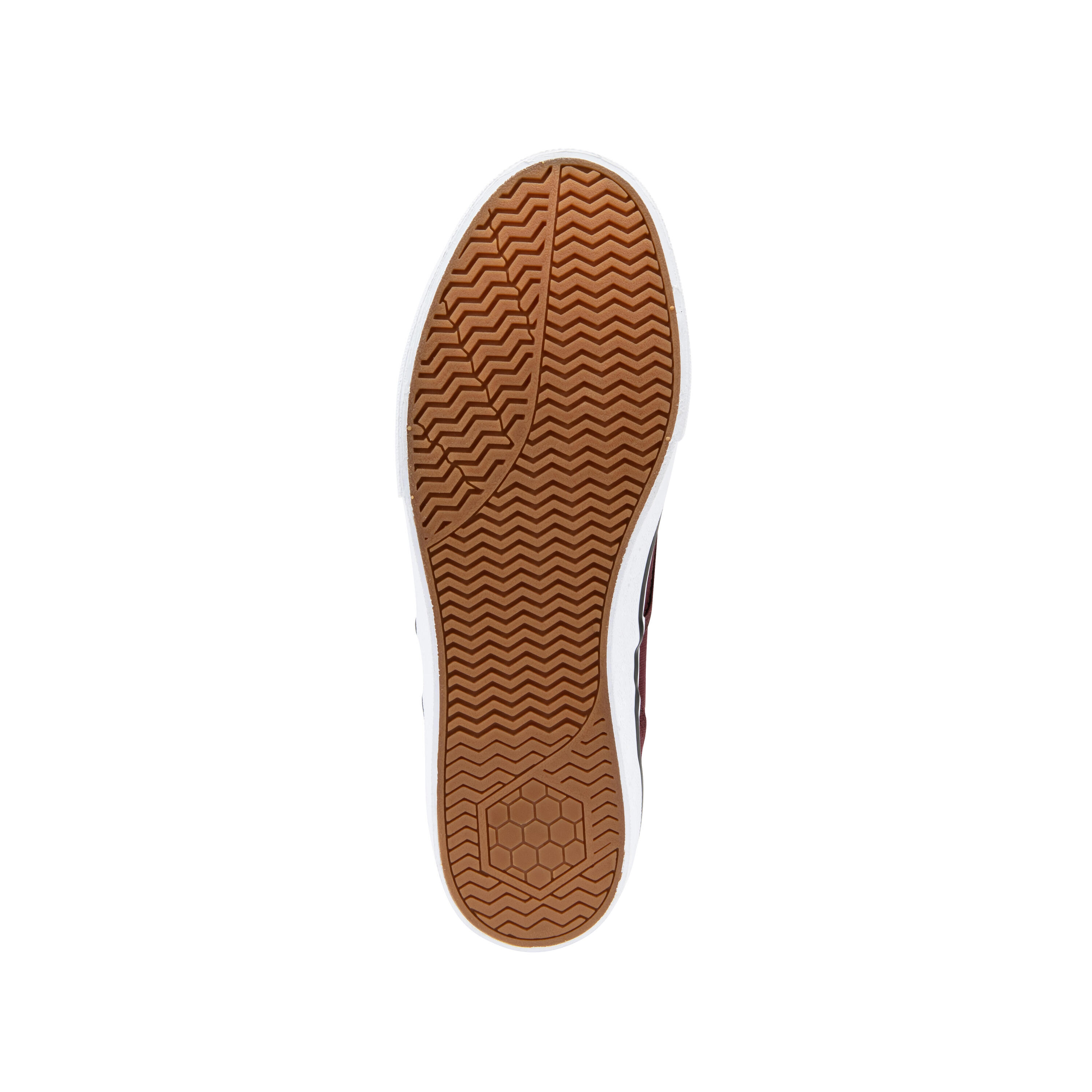 Slip-On Skateboarding Shoes Vulca 100 - Burgundy/White 6/15