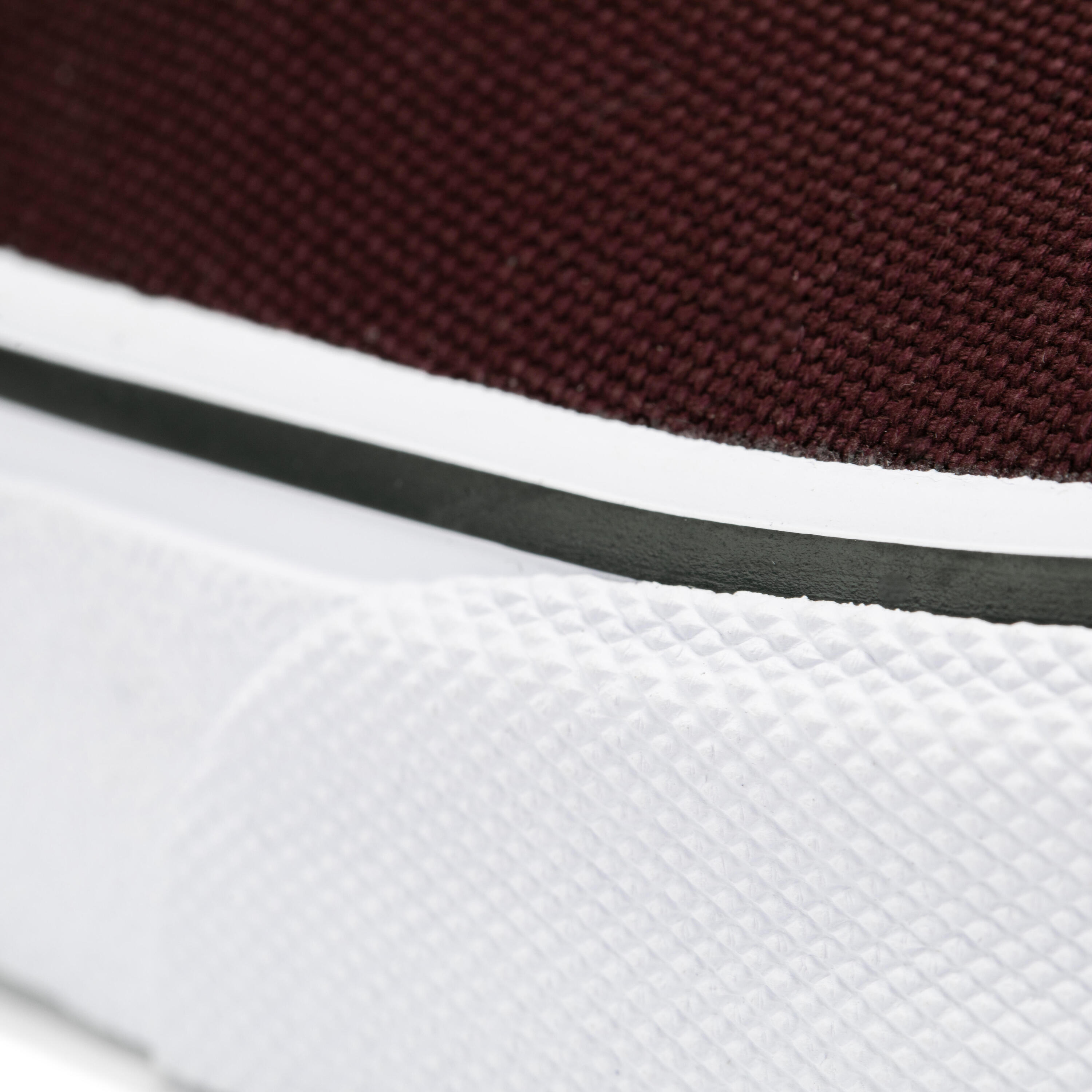 Slip-On Skateboarding Shoes Vulca 100 - Burgundy/White 8/15