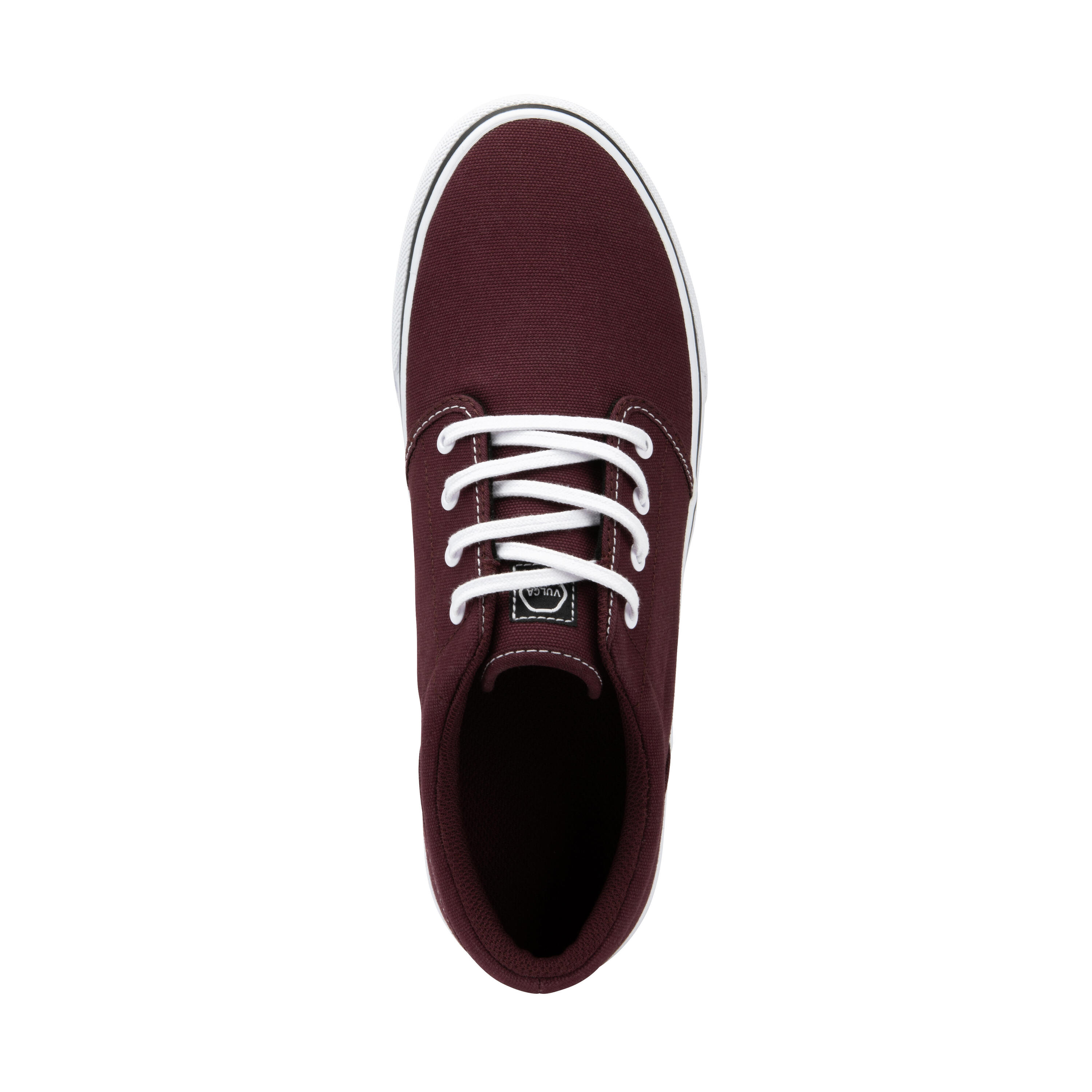 Adult Low-Top Skateboarding Longboarding Shoes - Burgundy/White 6/21