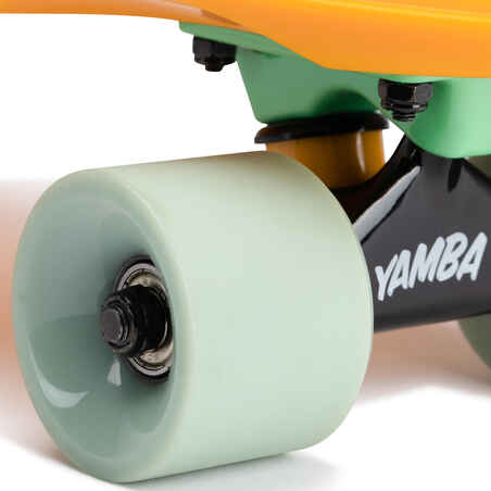 Cruiser Skateboard Yamba 100 - Yellow/Green