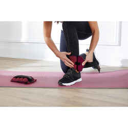 1 kg Adjustable Wrist / Ankle Weights Twin-Pack - Burgundy