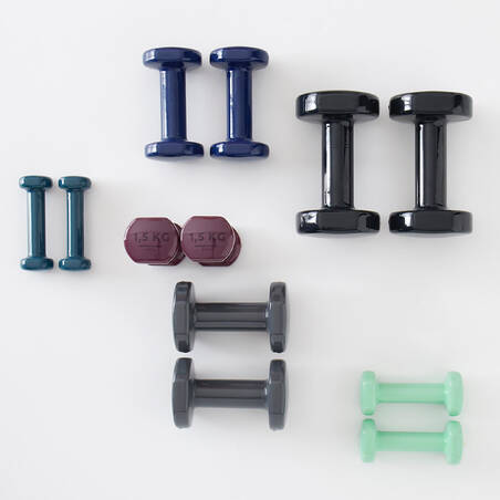 Fitness 5 kg Dumbbells Twin-Pack - Black