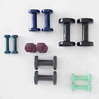 Fitness 3 kg Dumbbells Twin-Pack - Grey