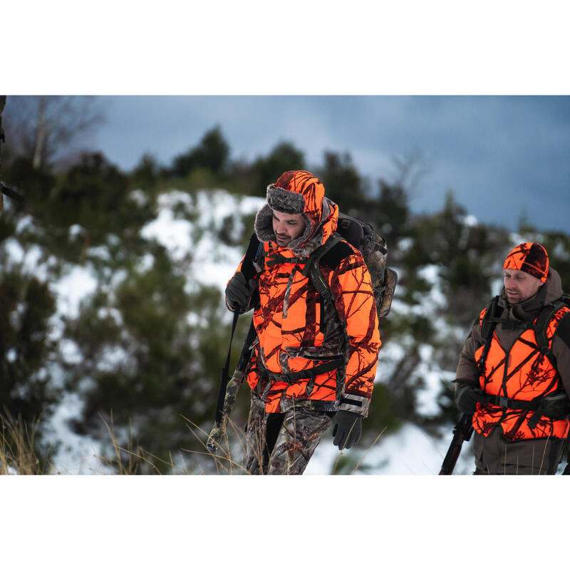 Jagdjacke 3-IN-1 900, wasserdicht, camouflage/orange