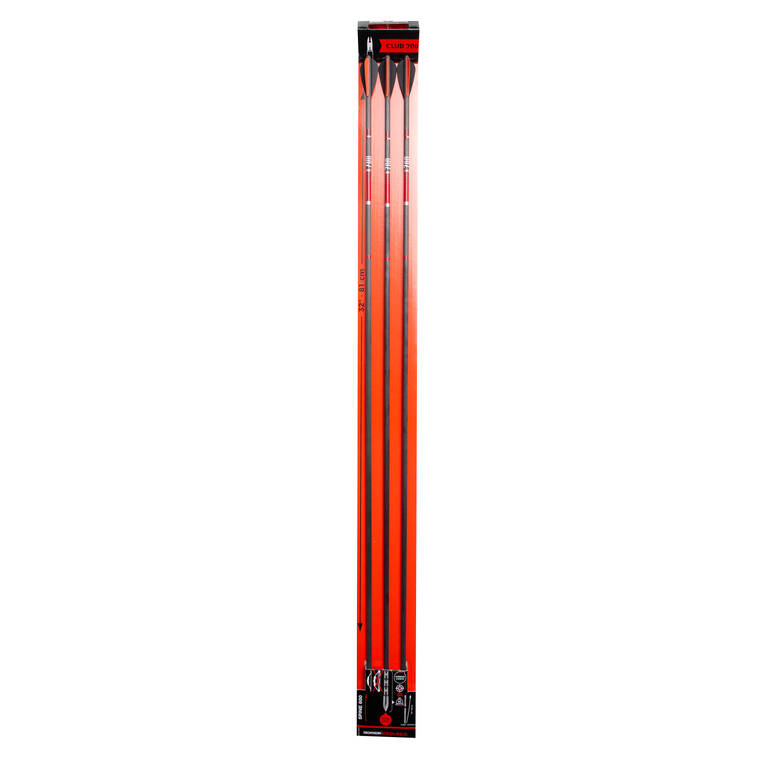 Carbon Archery Arrows for Recurve Bow Tri-Pack Club 700